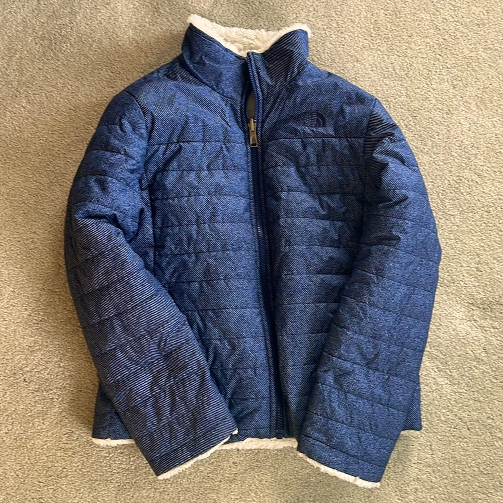 TheNorthFace Reversible Puffer Jacket - Girls Large